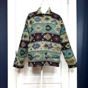 Vintage Southwestern Patterned Tapestry Jacket